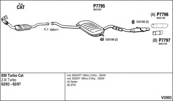FENNO VO903 Exhaust System